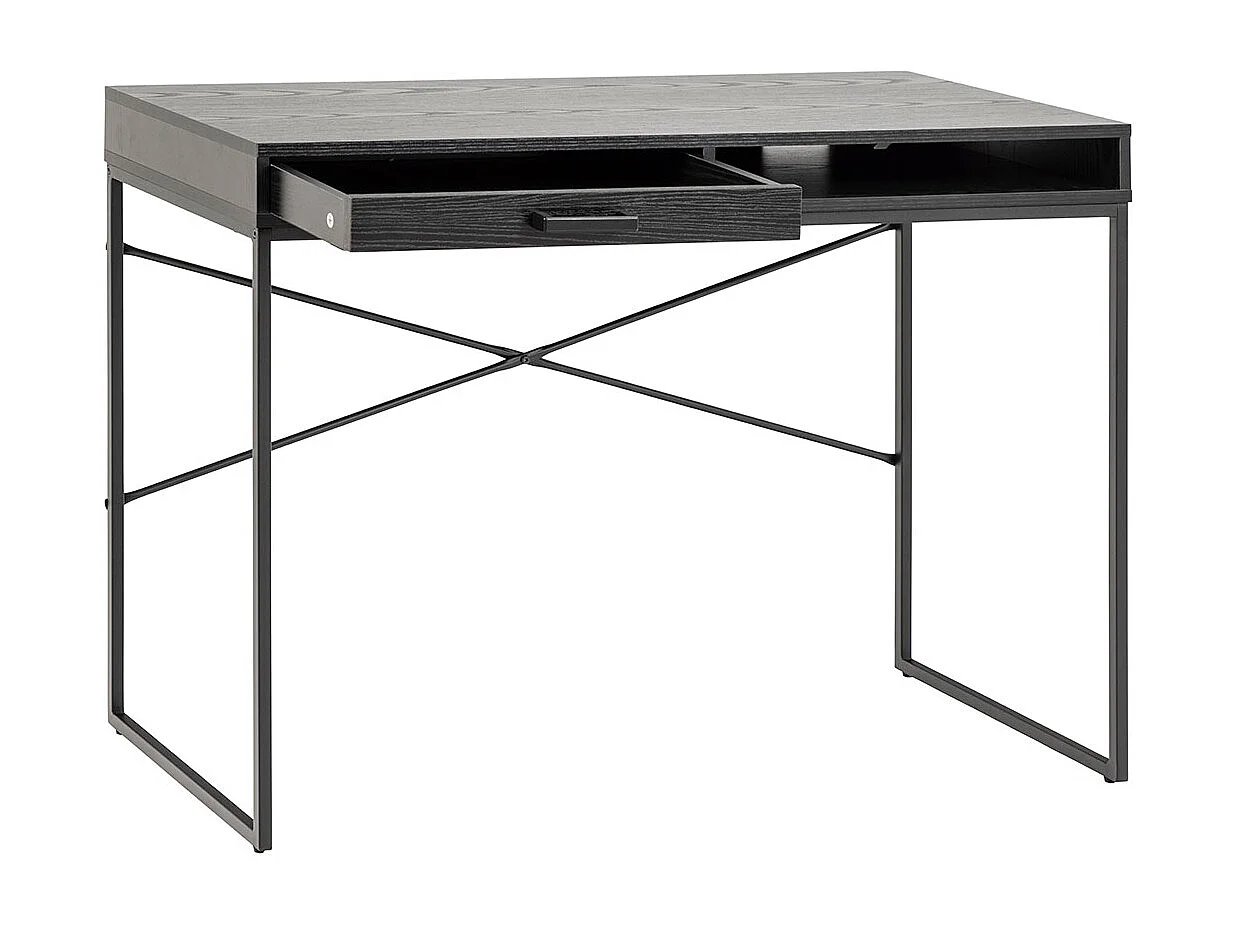 Seaford Schreibtisch 1 Schublade schwarz.