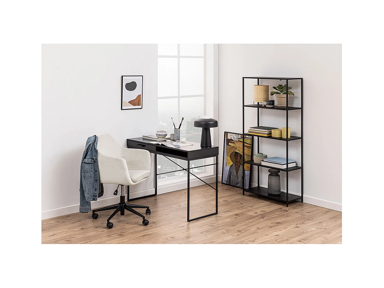 Seaford bureau 1 tiroir noire.