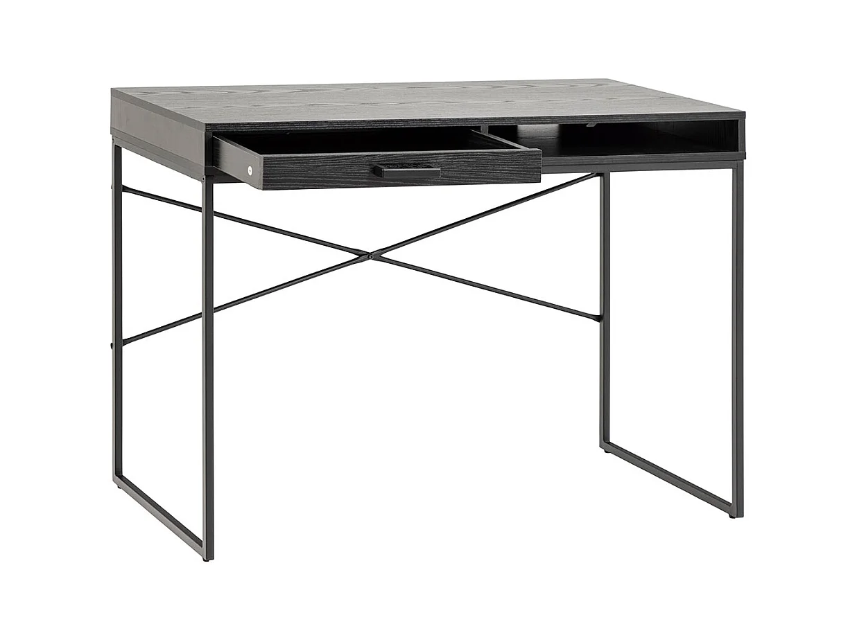 Seaford bureau 1 tiroir noire.