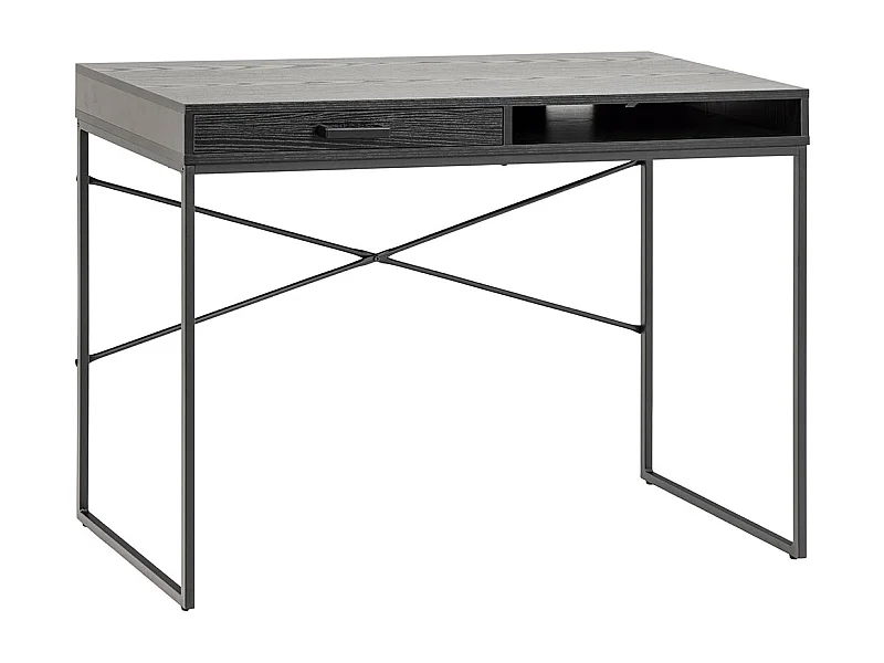 Seaford bureau 1 tiroir noire.