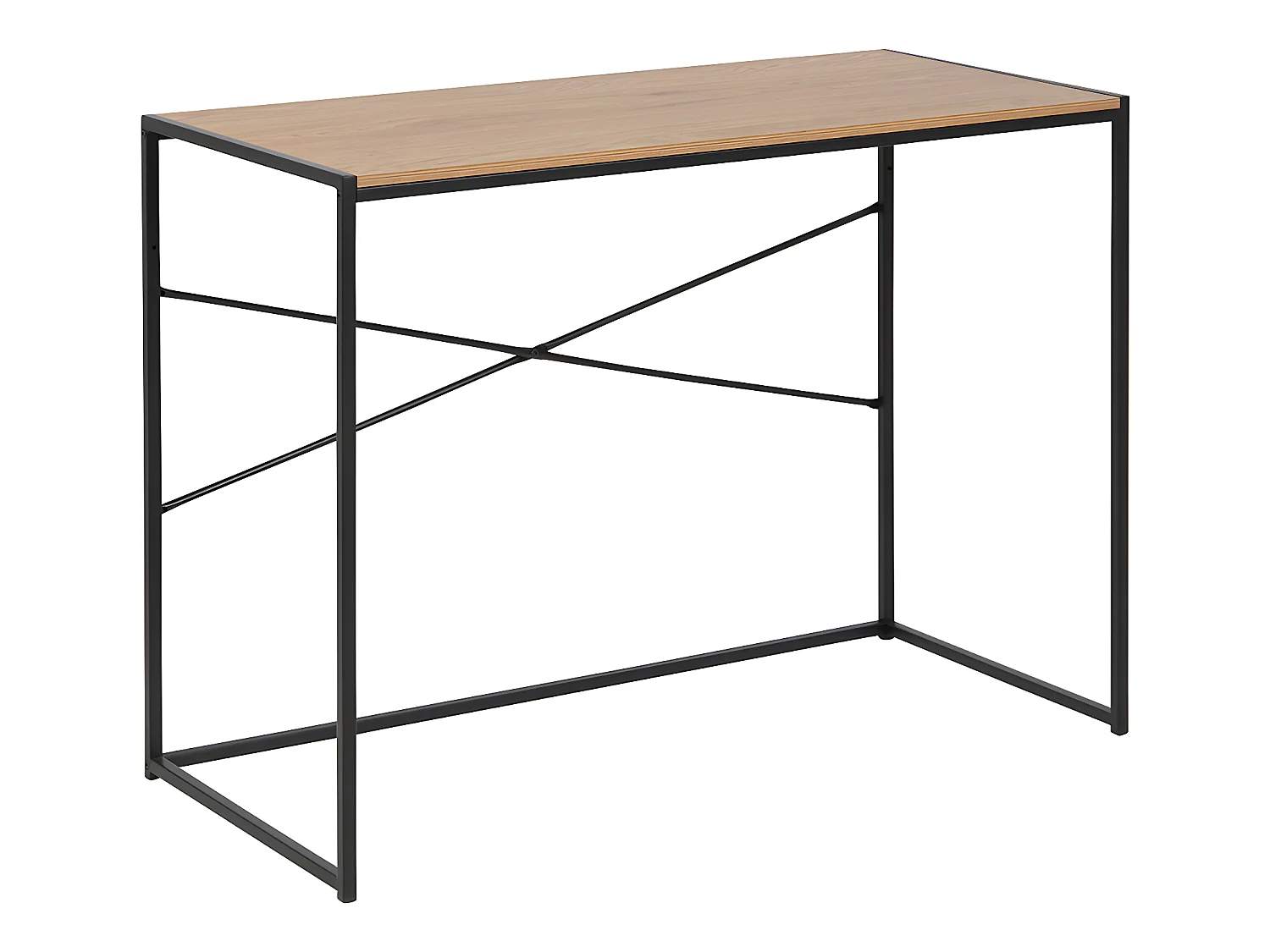 Bureau Sea B, placage chêne sauvage, noir.