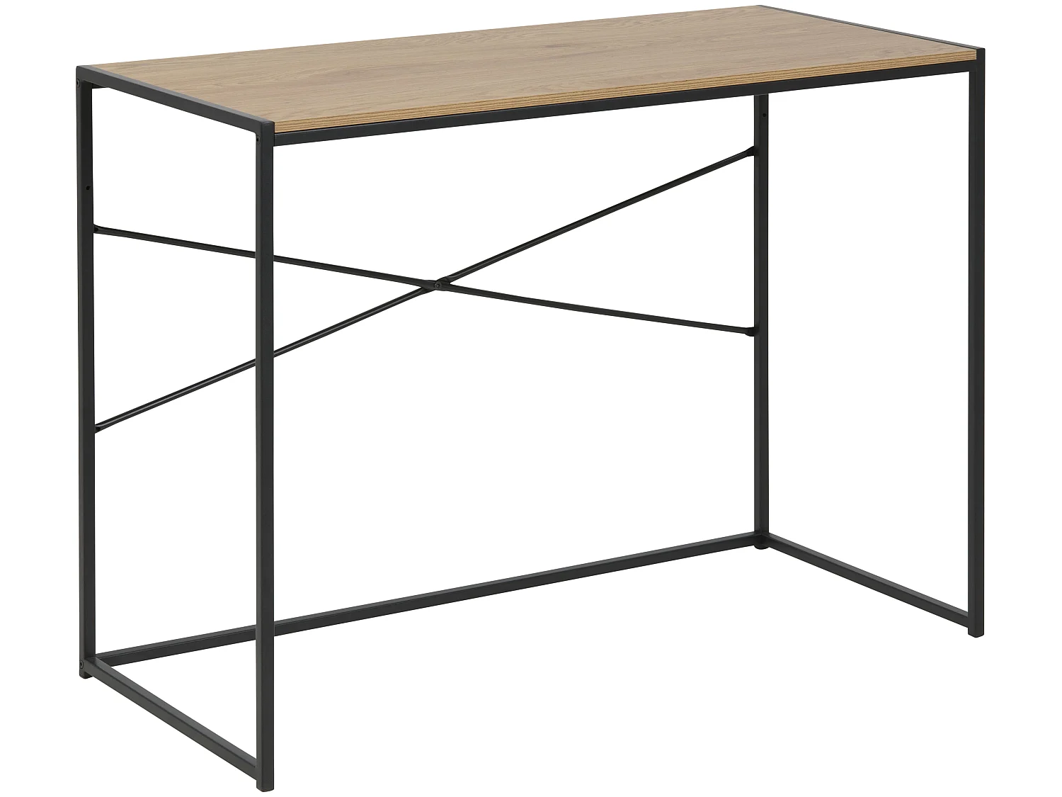 Bureau Sea B, placage chêne sauvage, noir.