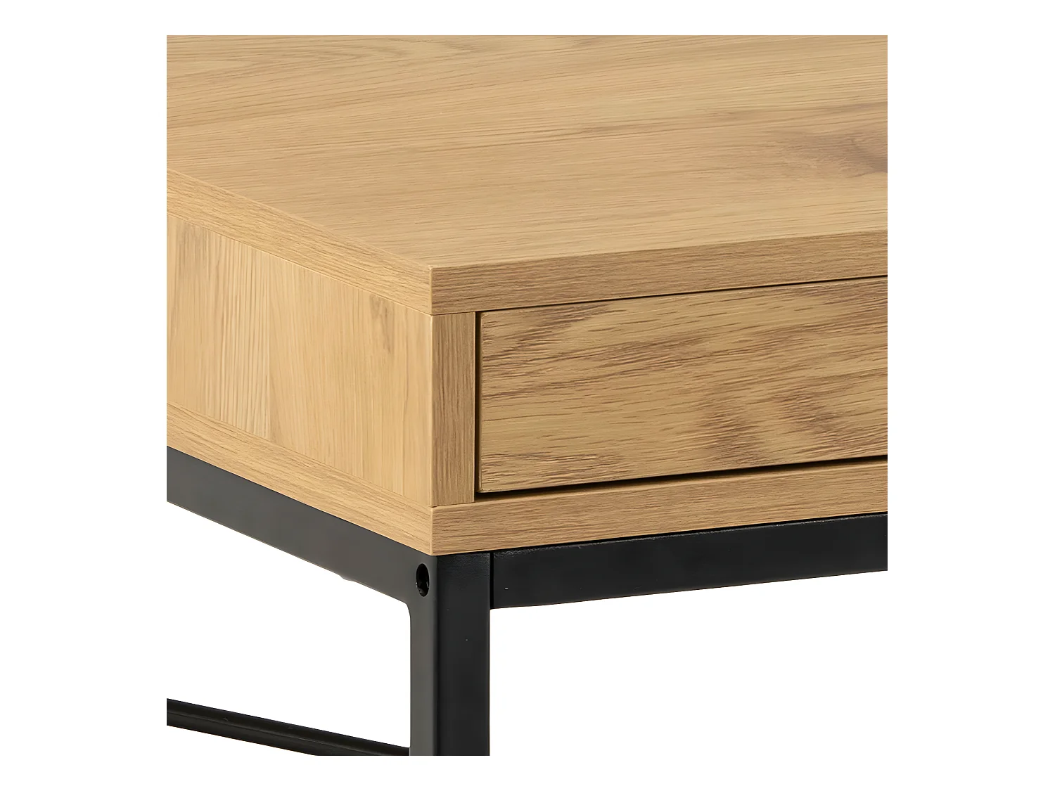 Sea bureau 1 lade, 1 compartiment naturel, zwart.