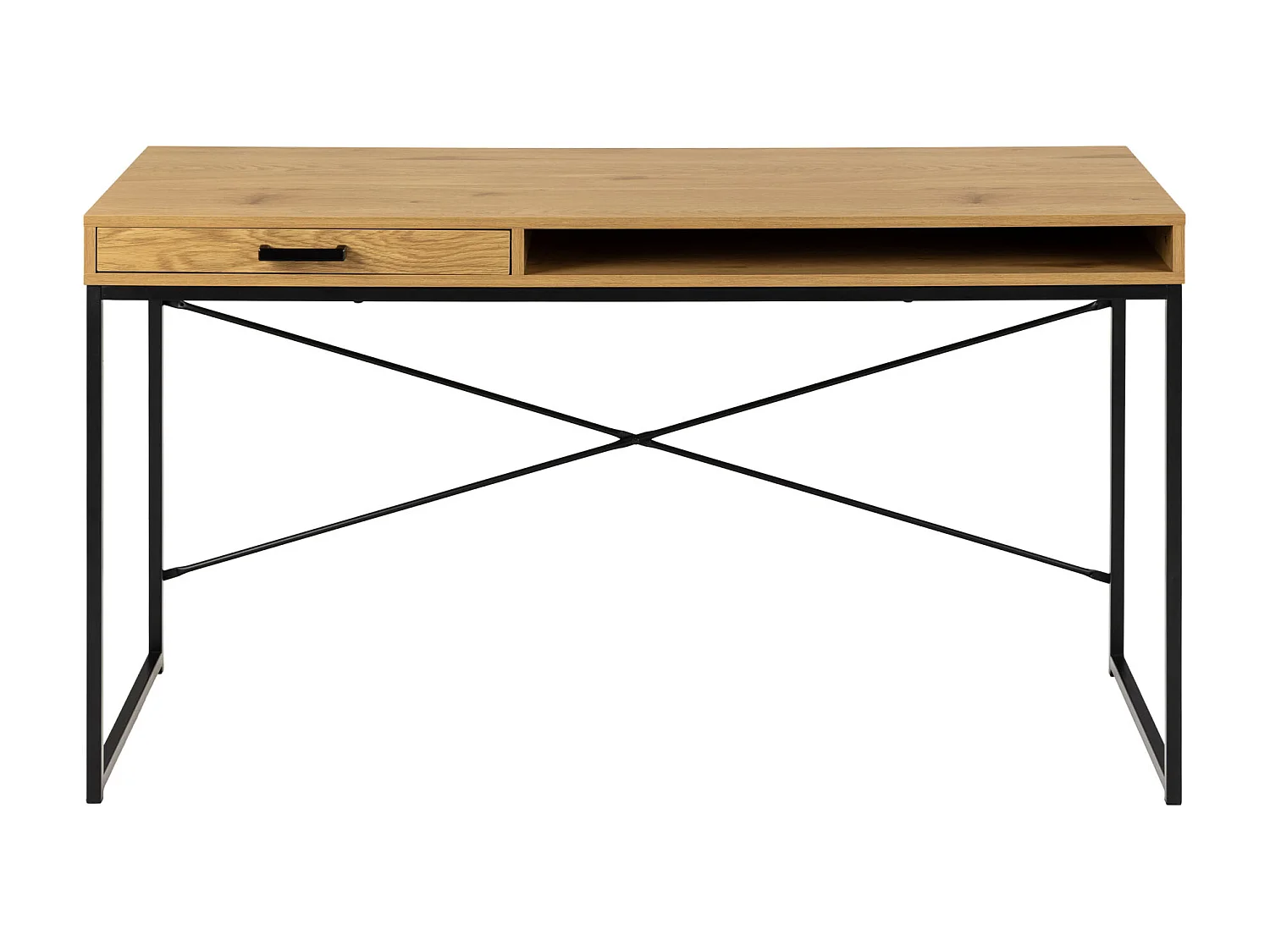 Sea Bureau 1 tiroir, 1 compartiment, teinte naturelle, noir.