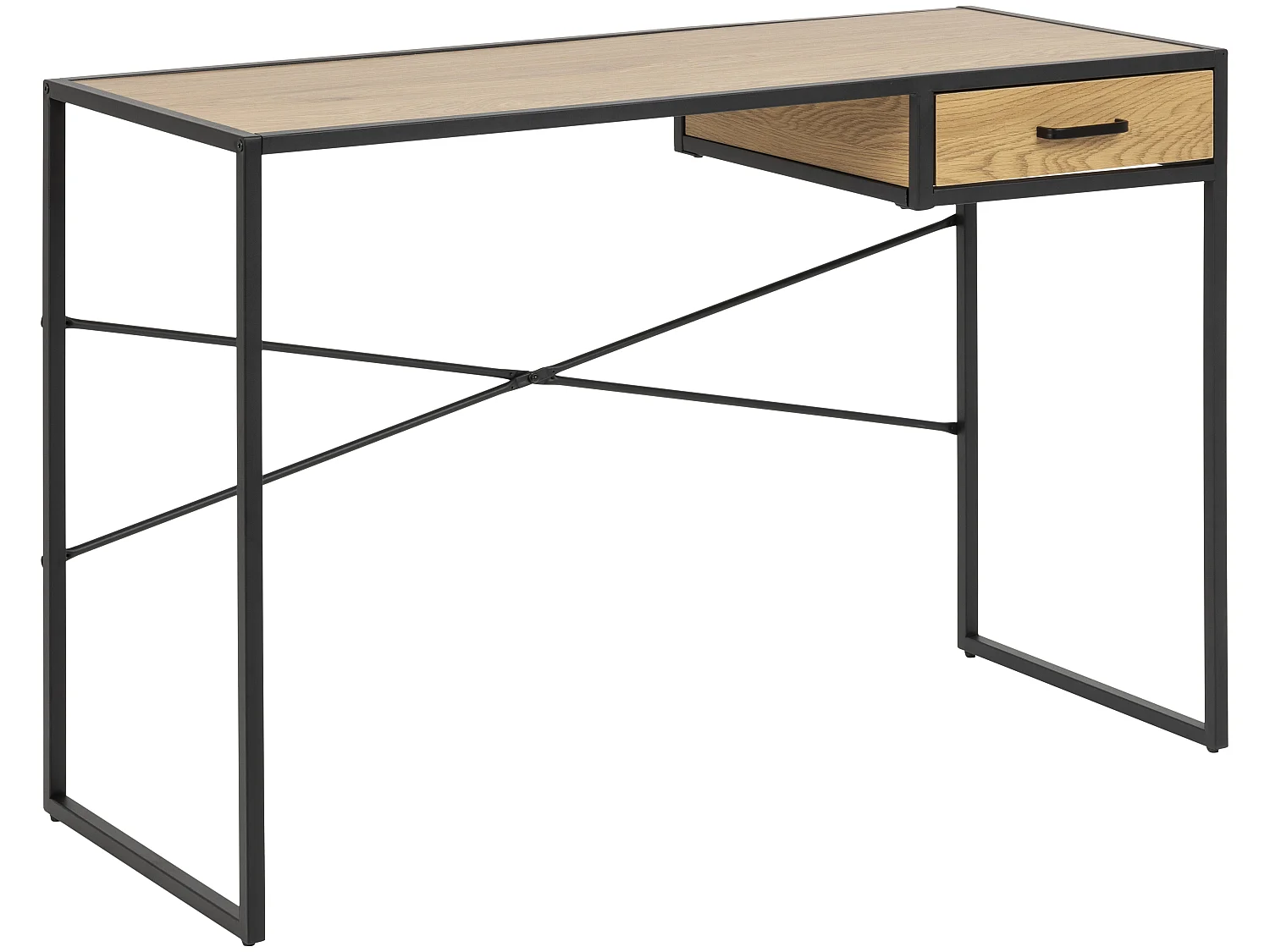 Sea Bureau 1 tiroir, chêne, noir.