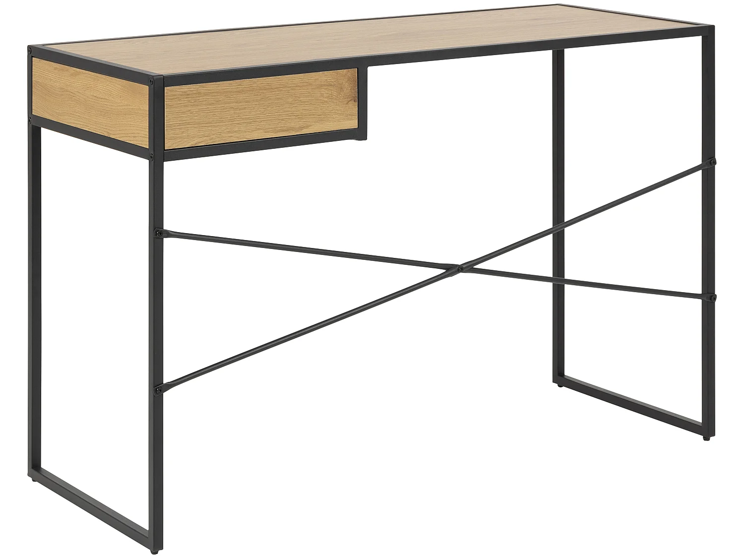 Sea Bureau 1 tiroir, chêne, noir.