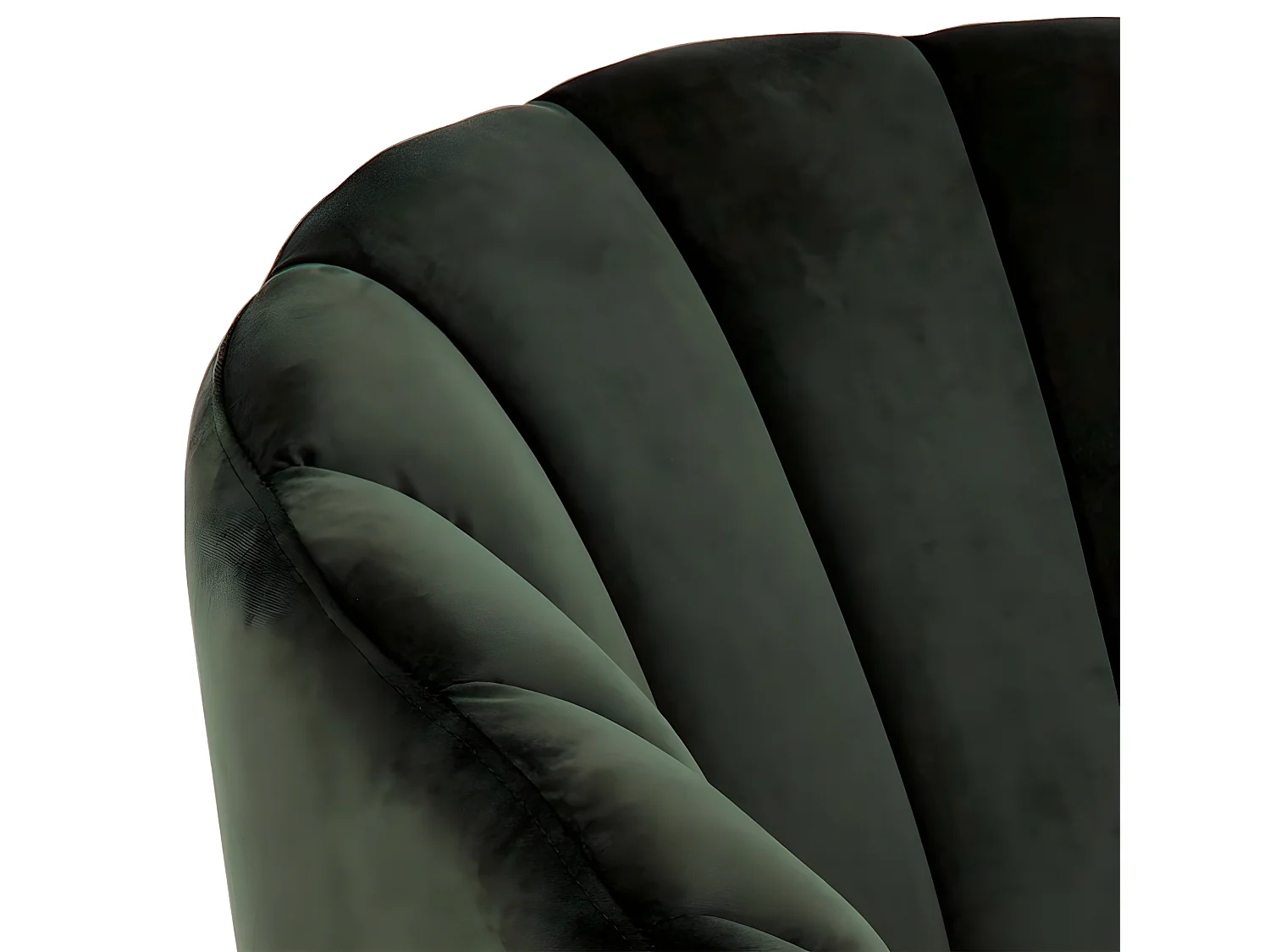 Daniella Fauteuil lounge, vert, couleur laiton.