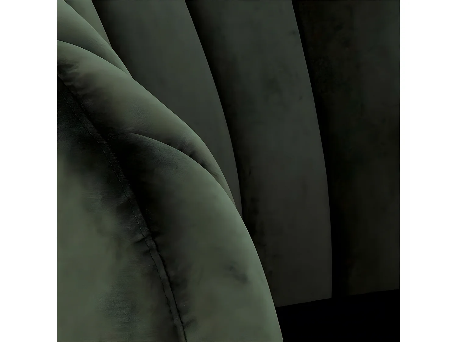 Daniella Fauteuil lounge, vert, couleur laiton.