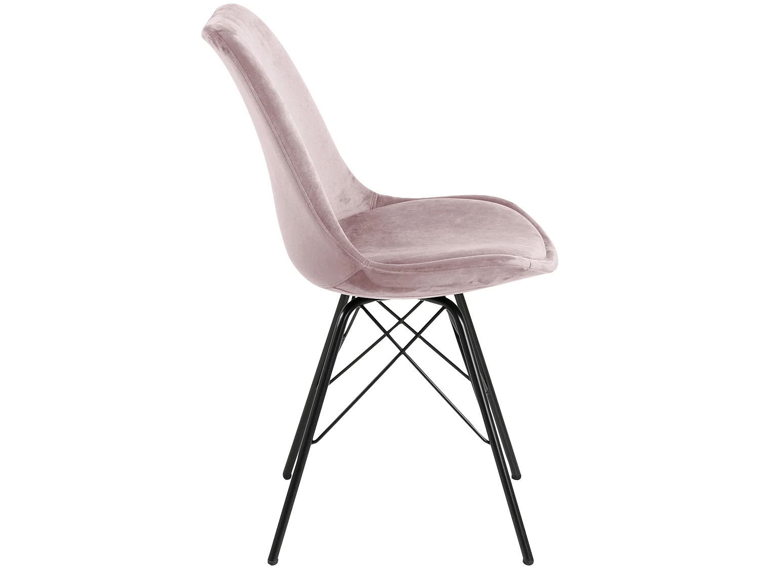 Erin Esszimmerstuhl dusty rose, schwarz.