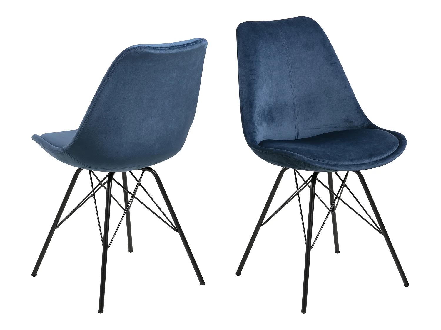 Erin Chaise de salle à manger, bleu.
