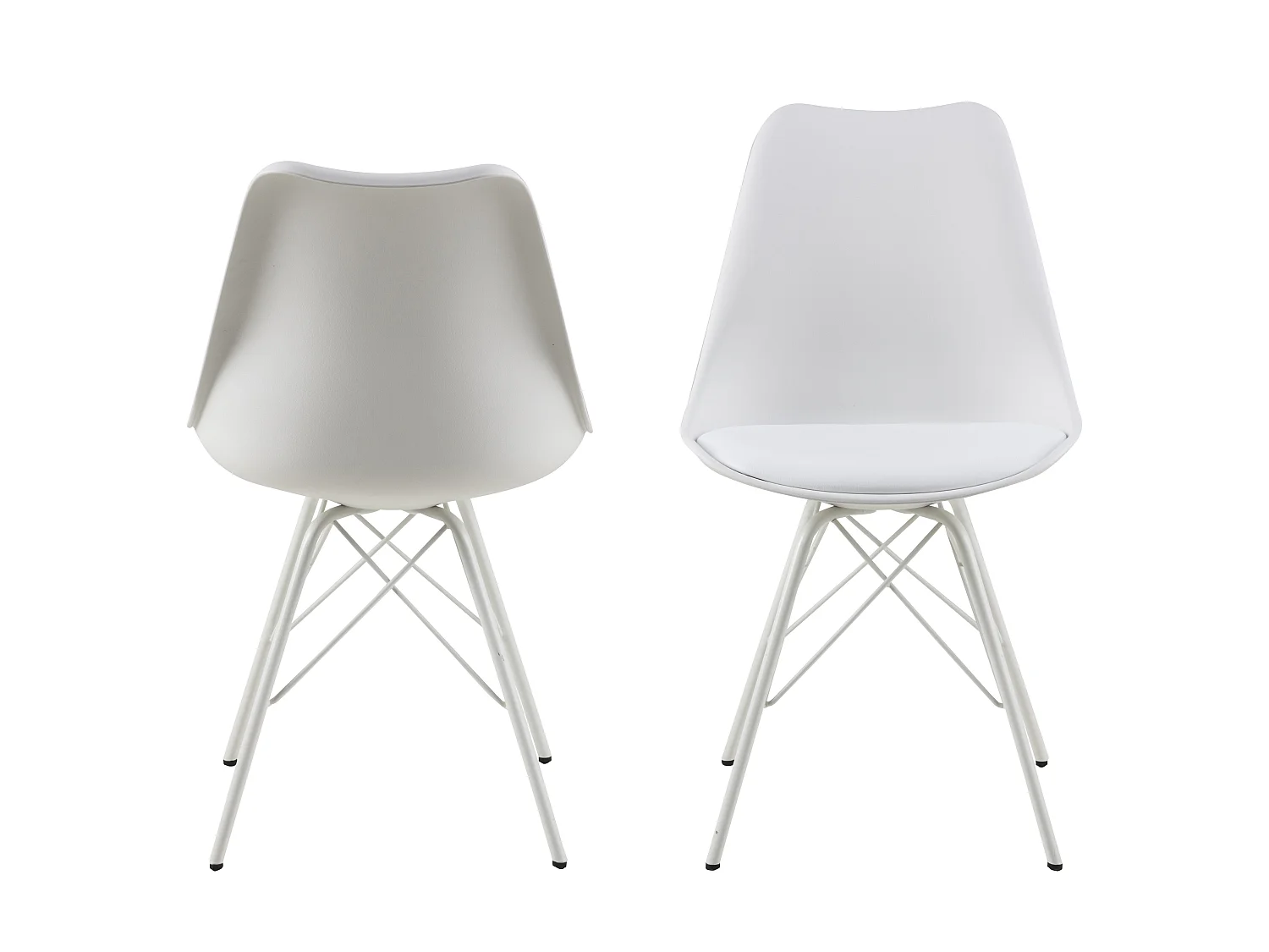 Erin Esszimmerstuhl weiss, Metall weiss.