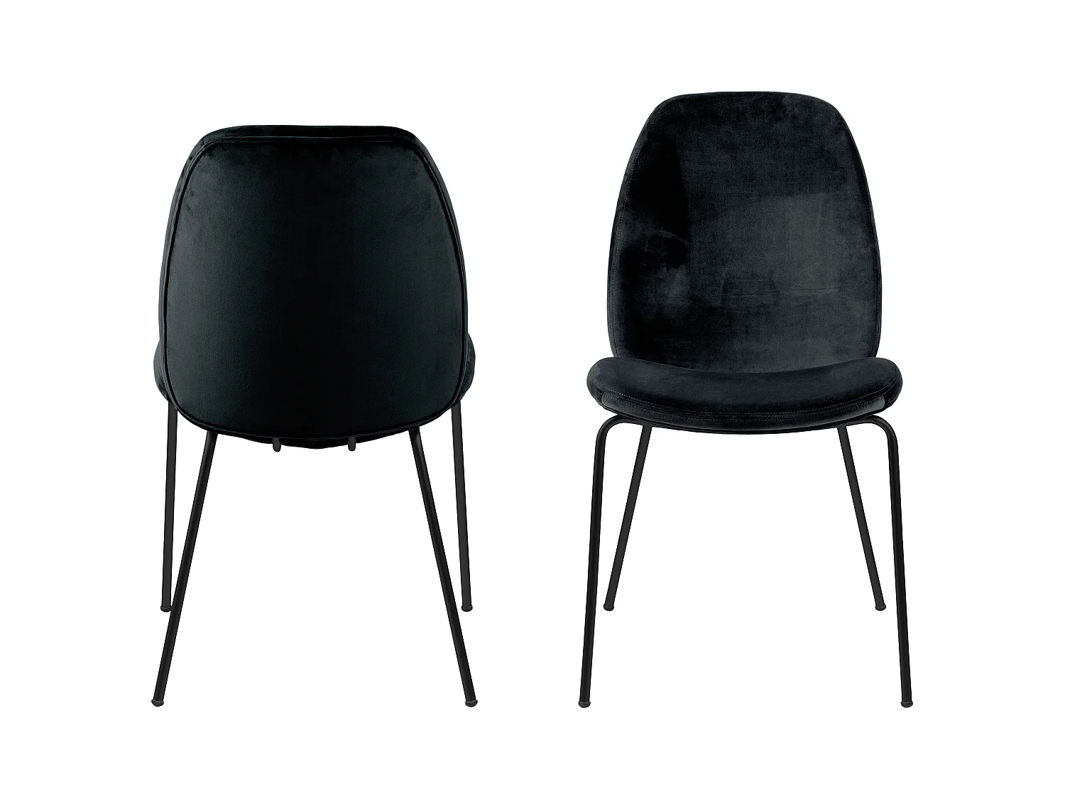 Carlo Chaise de salle à manger, noir.