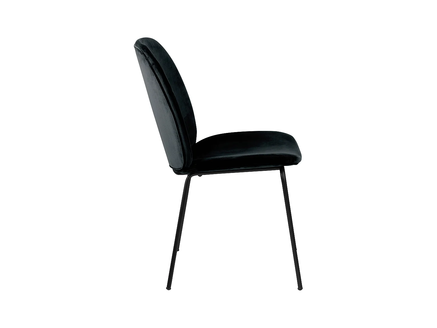 Carlo Chaise de salle à manger, noir.