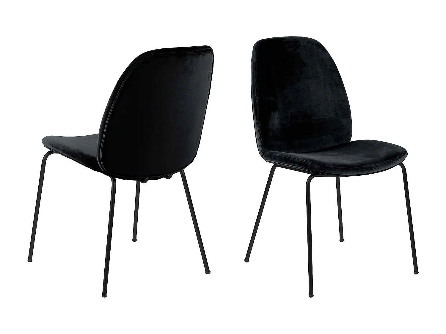 Carlo Chaise de salle à manger, noir.