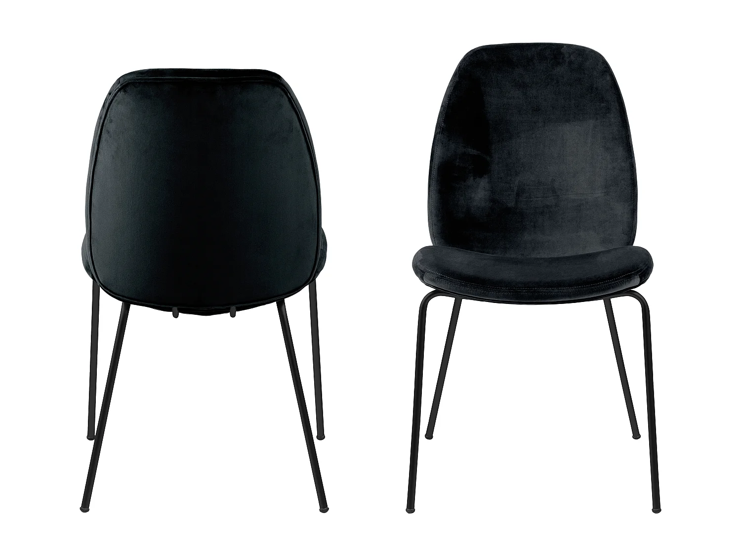 Carlo Chaise de salle à manger, noir.