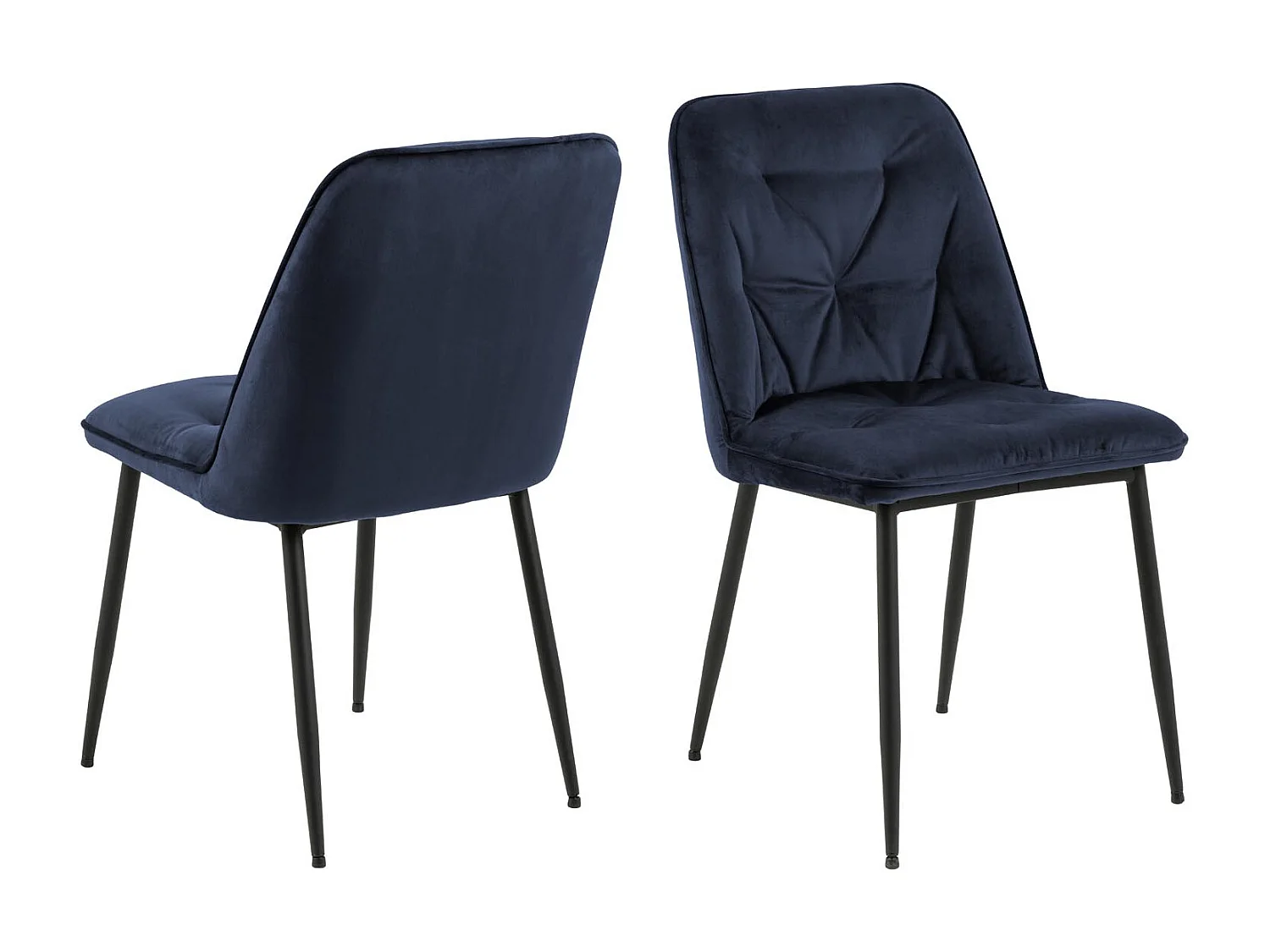 Brooke Esszimmerstuhl blau.