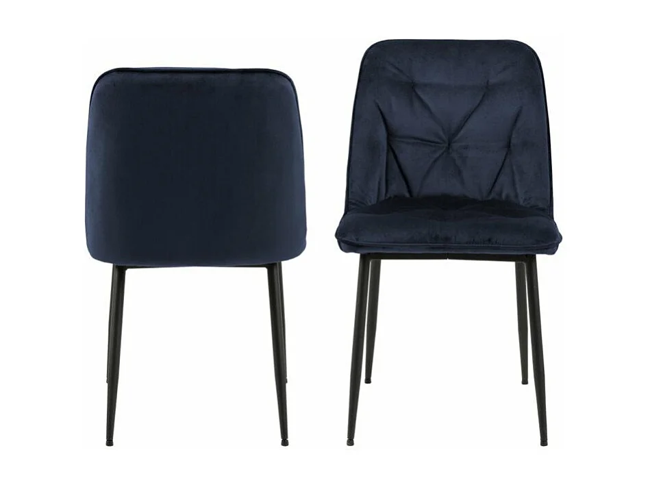 Brooke Esszimmerstuhl blau.