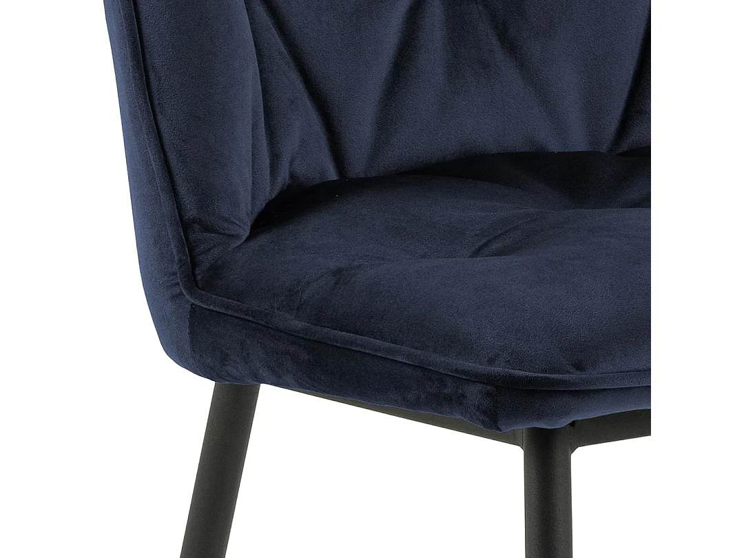 Brooke Esszimmerstuhl blau.