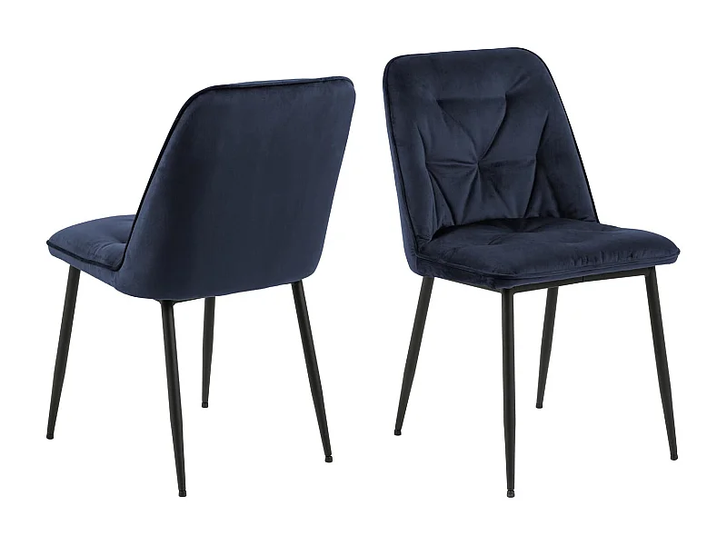 Brooke Esszimmerstuhl blau.