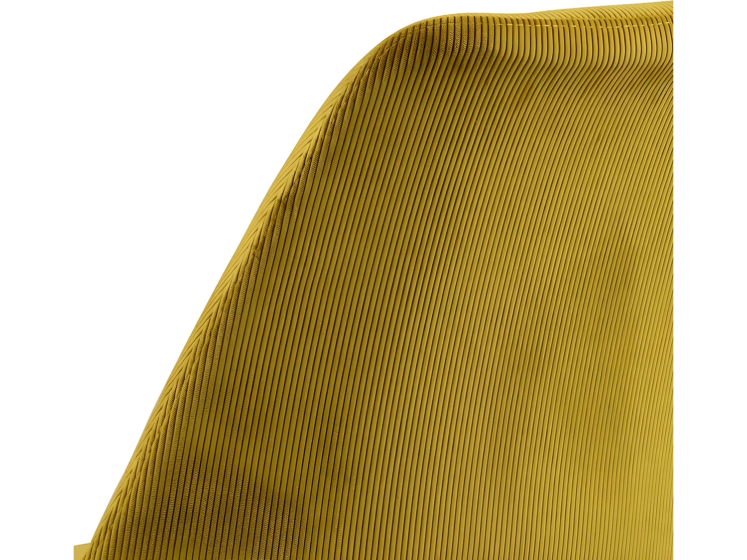 Eris eetkamerstoel fluweel geel.