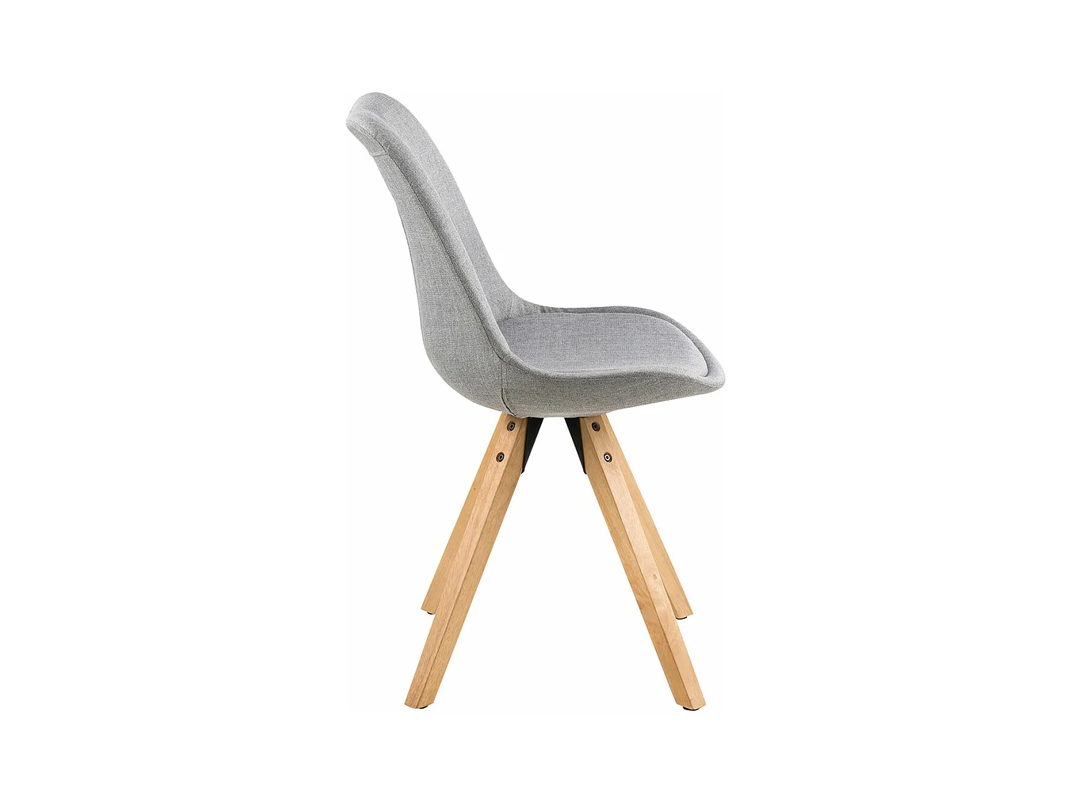 Dima chaise de salle à manger tissu gris.