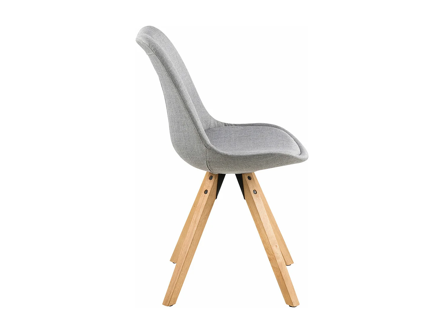 Dima chaise de salle à manger tissu gris.