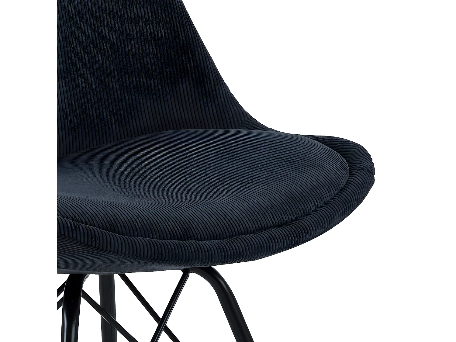 Eris eetkamerstoel fluweel antracietgrijs.