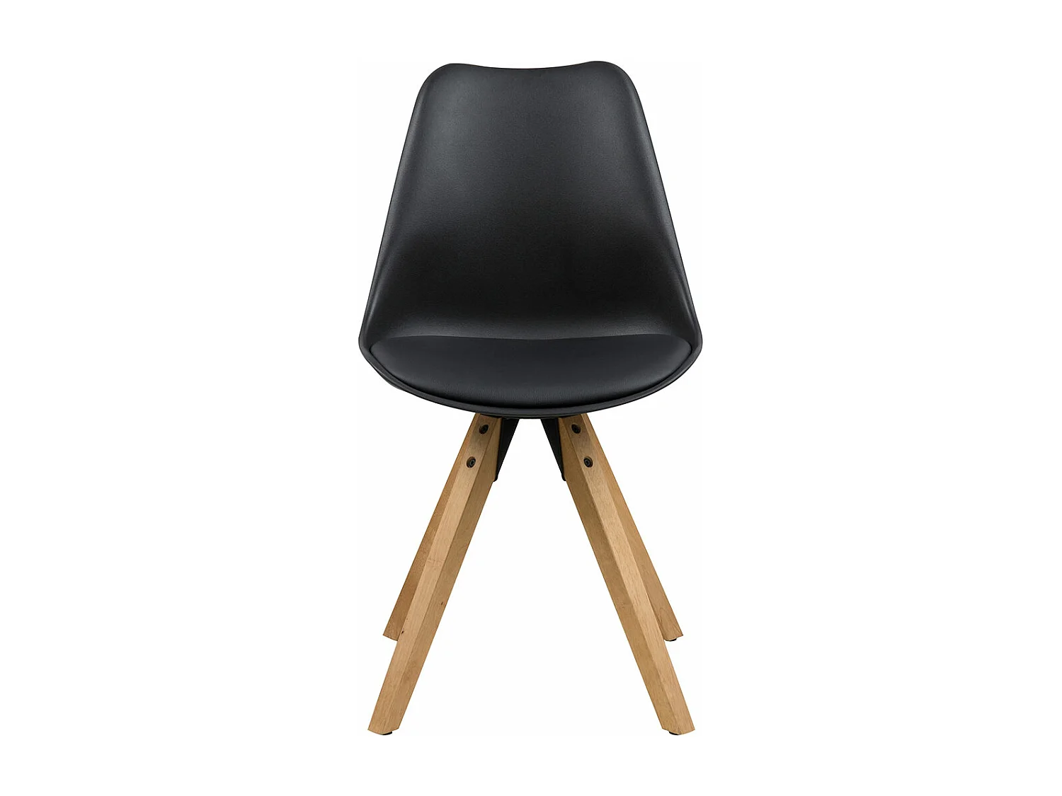 Dima chaise de salle à manger PU cuir noire.