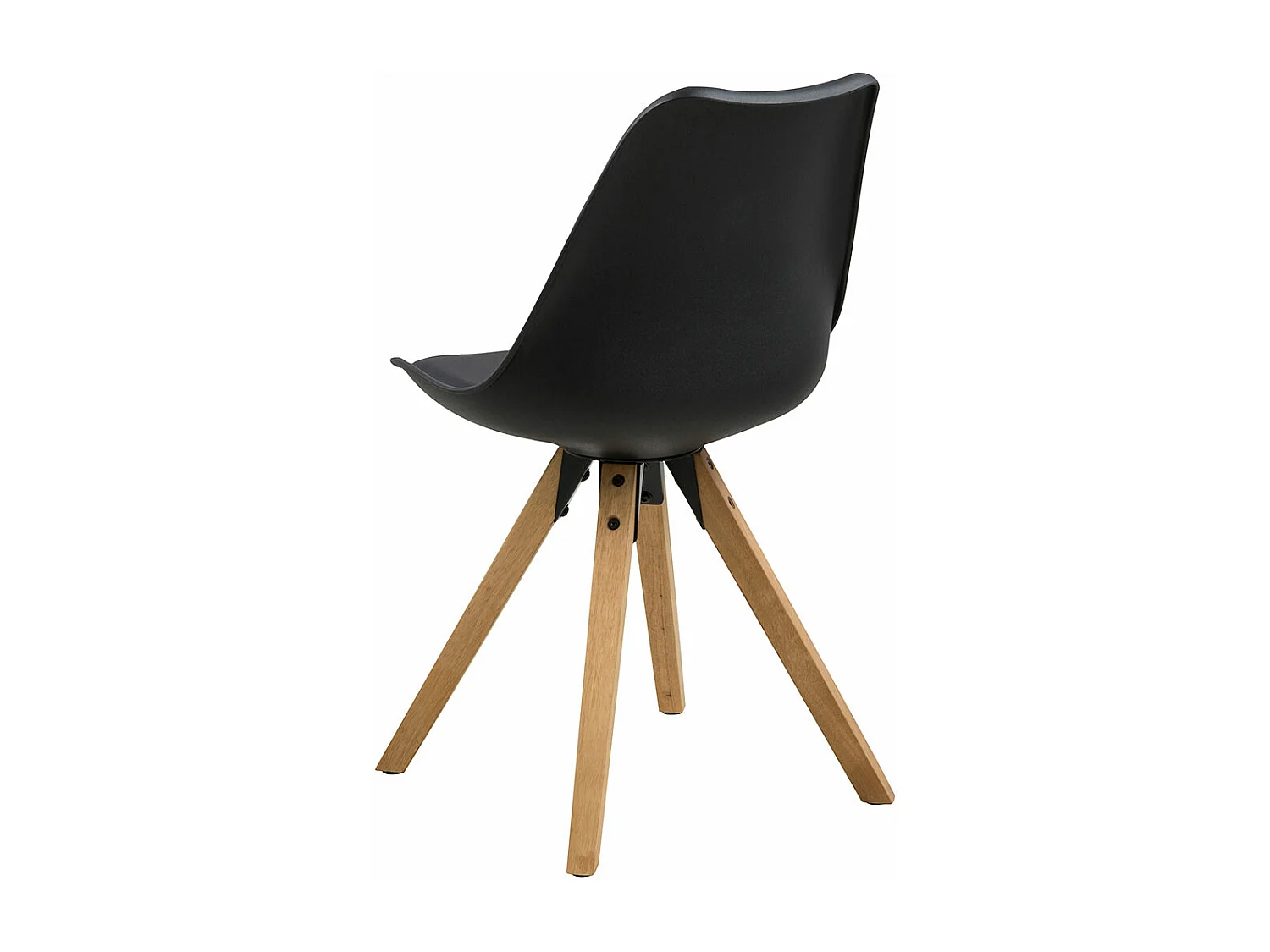 Dima chaise de salle à manger PU cuir noire.