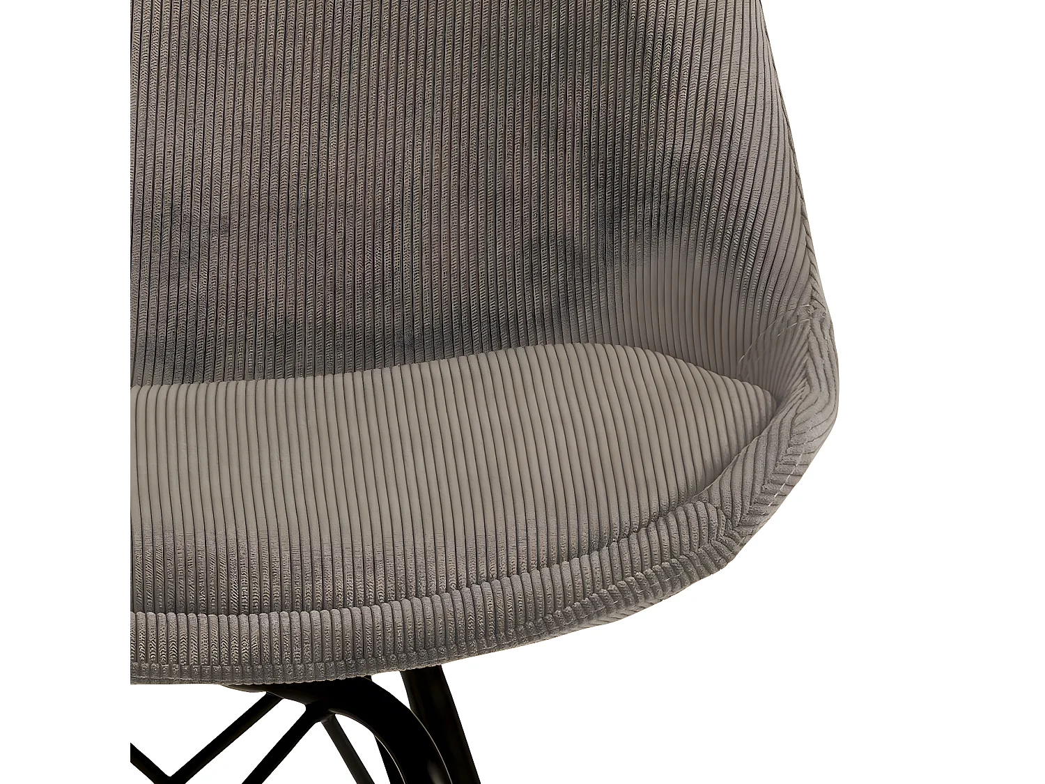 Eris Chaise de salle à manger en velours beige.