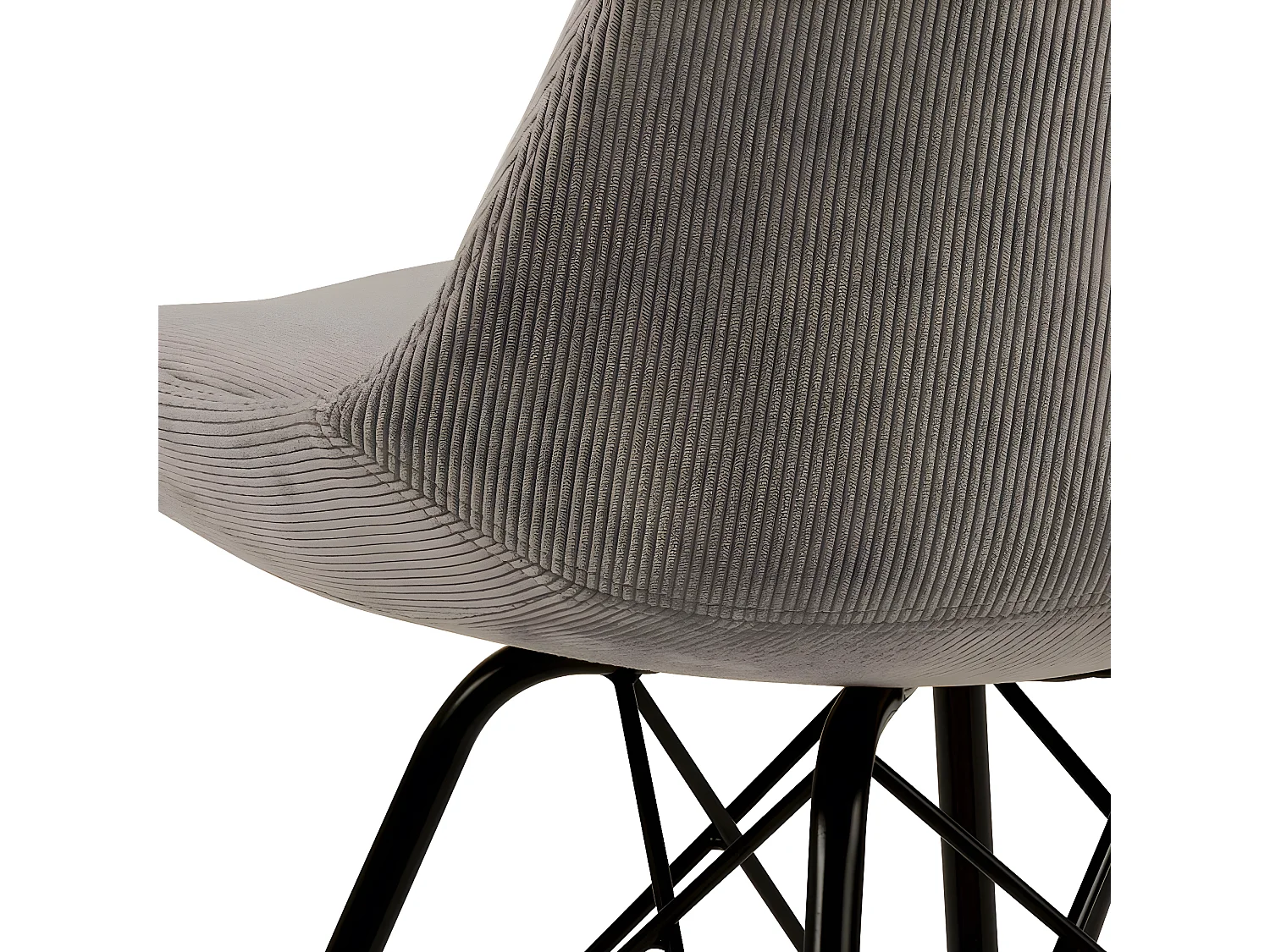 Eris Chaise de salle à manger en velours beige.