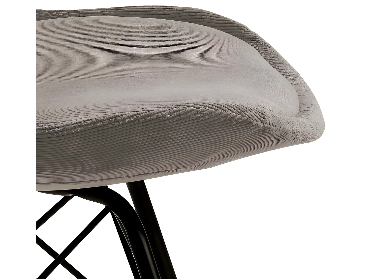 Eris Chaise de salle à manger en velours beige.