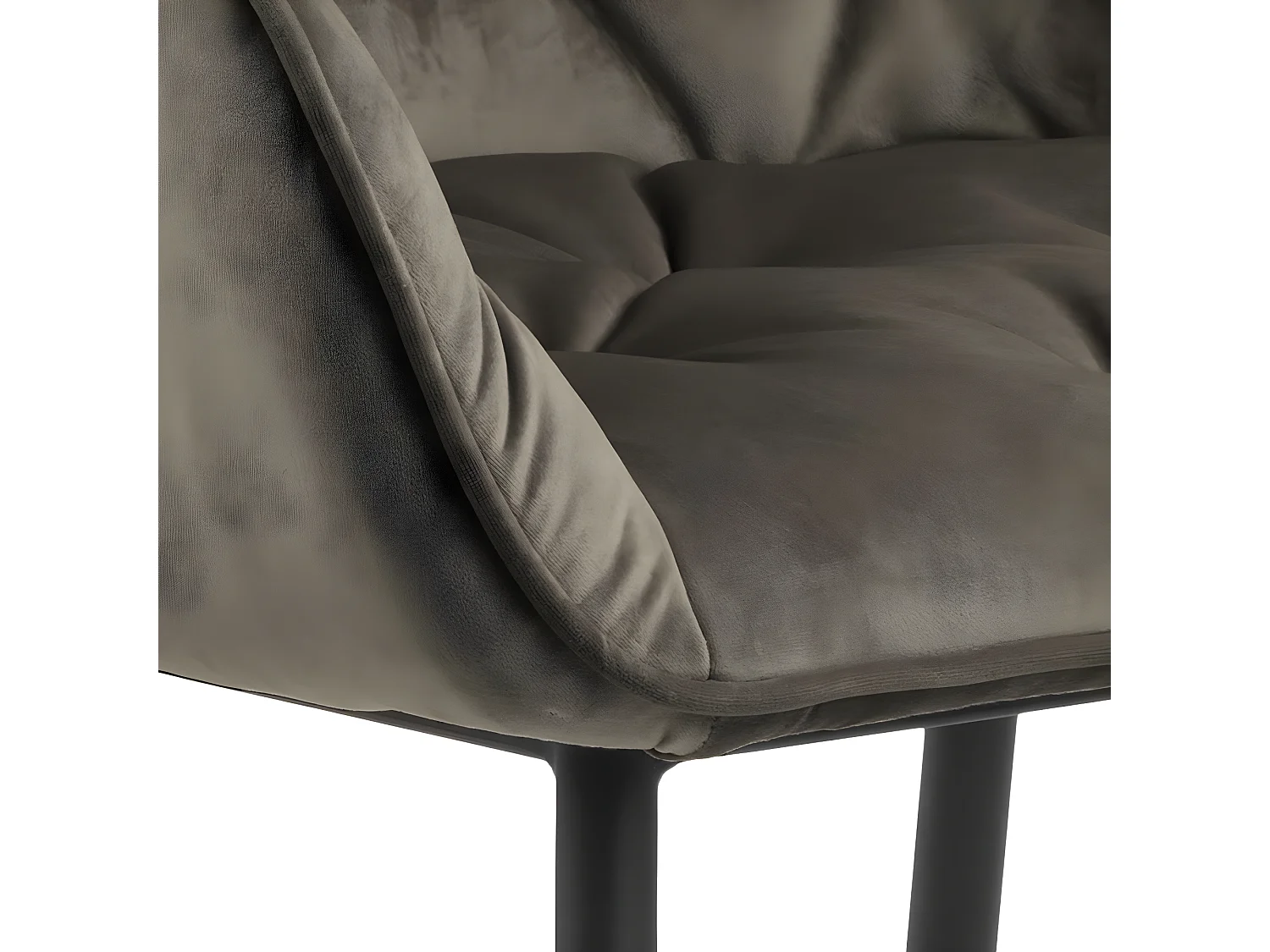 Brooke chaise de salle à manger avec accoudoirs beige.