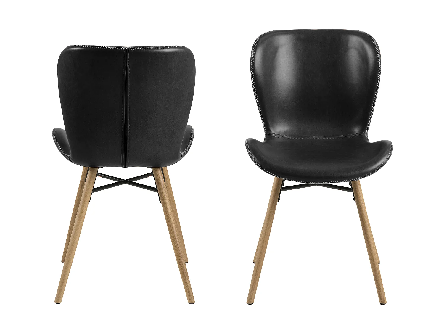 Bali Esszimmerstuhl schwarz.