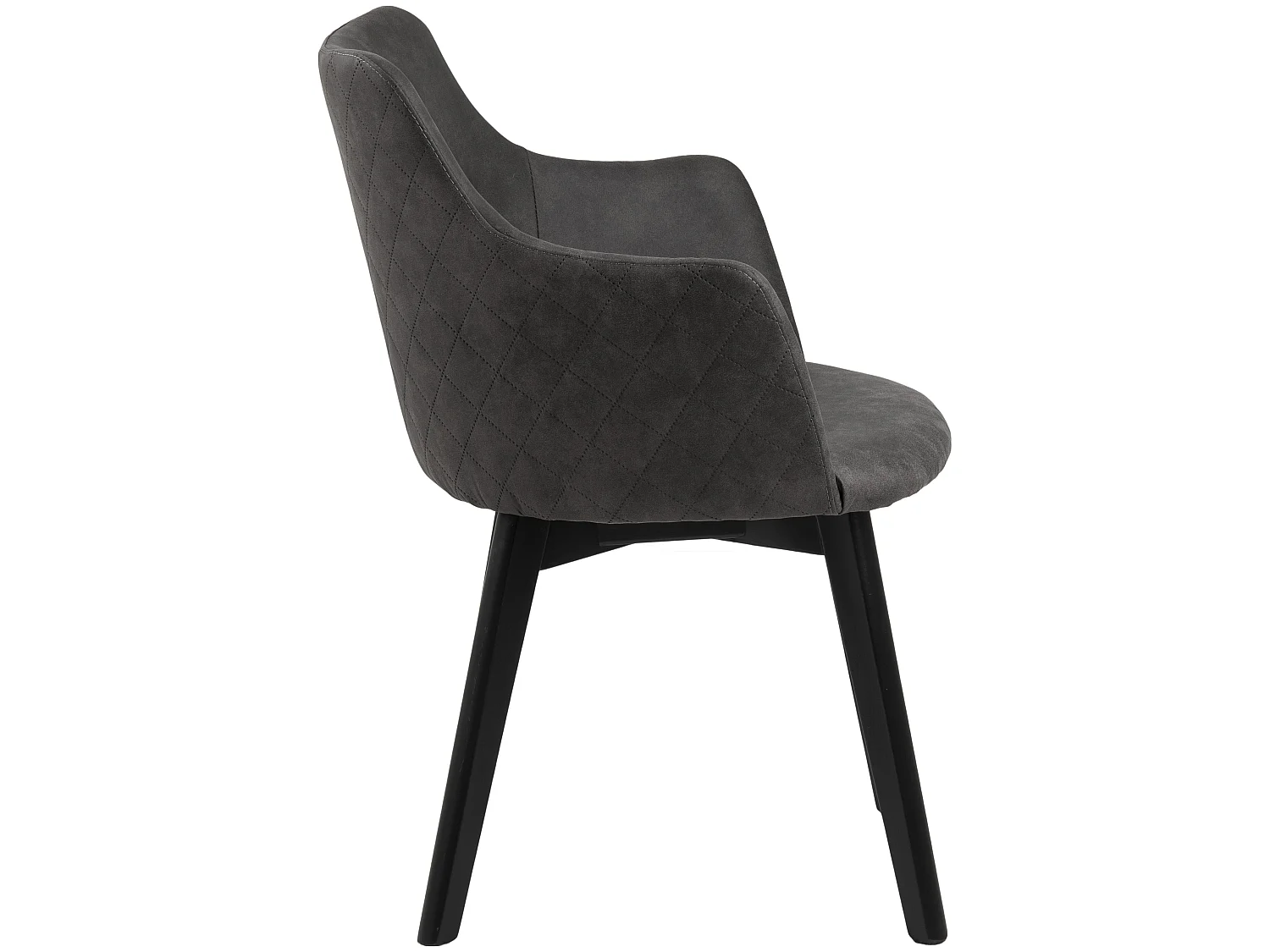 Bea Esszimmerstuhl mit Armlehne grau.