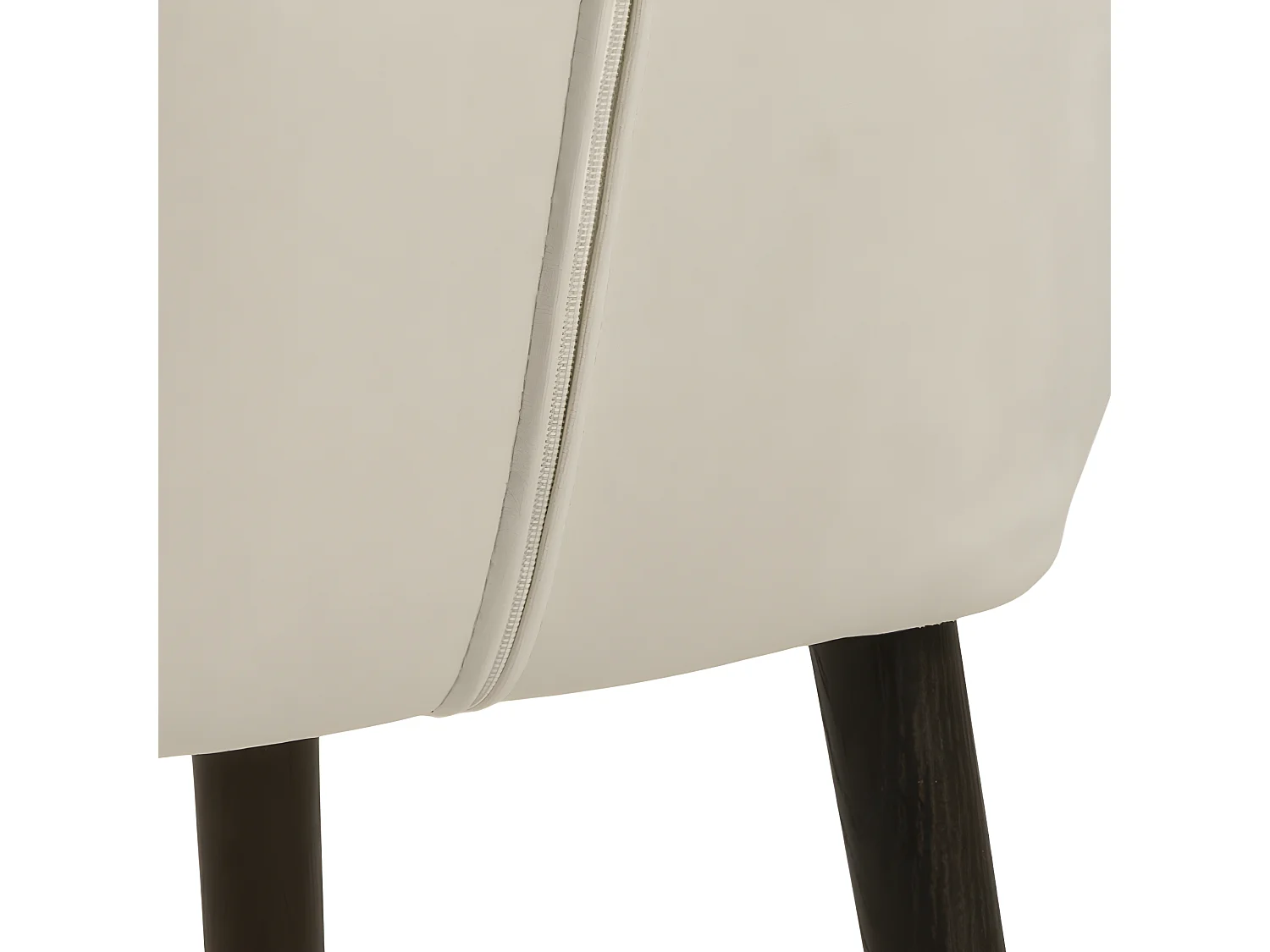 Nora Chaise de salle à manger avec accoudoirs en velours, brun.