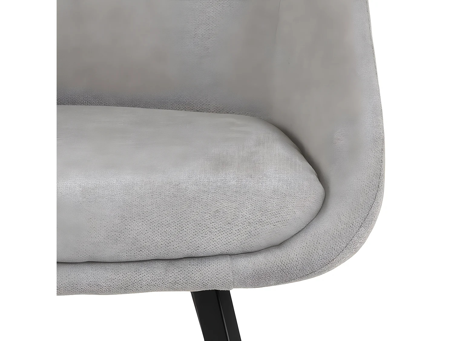 Nirt eetkamerstoel met armleuningen grijs.