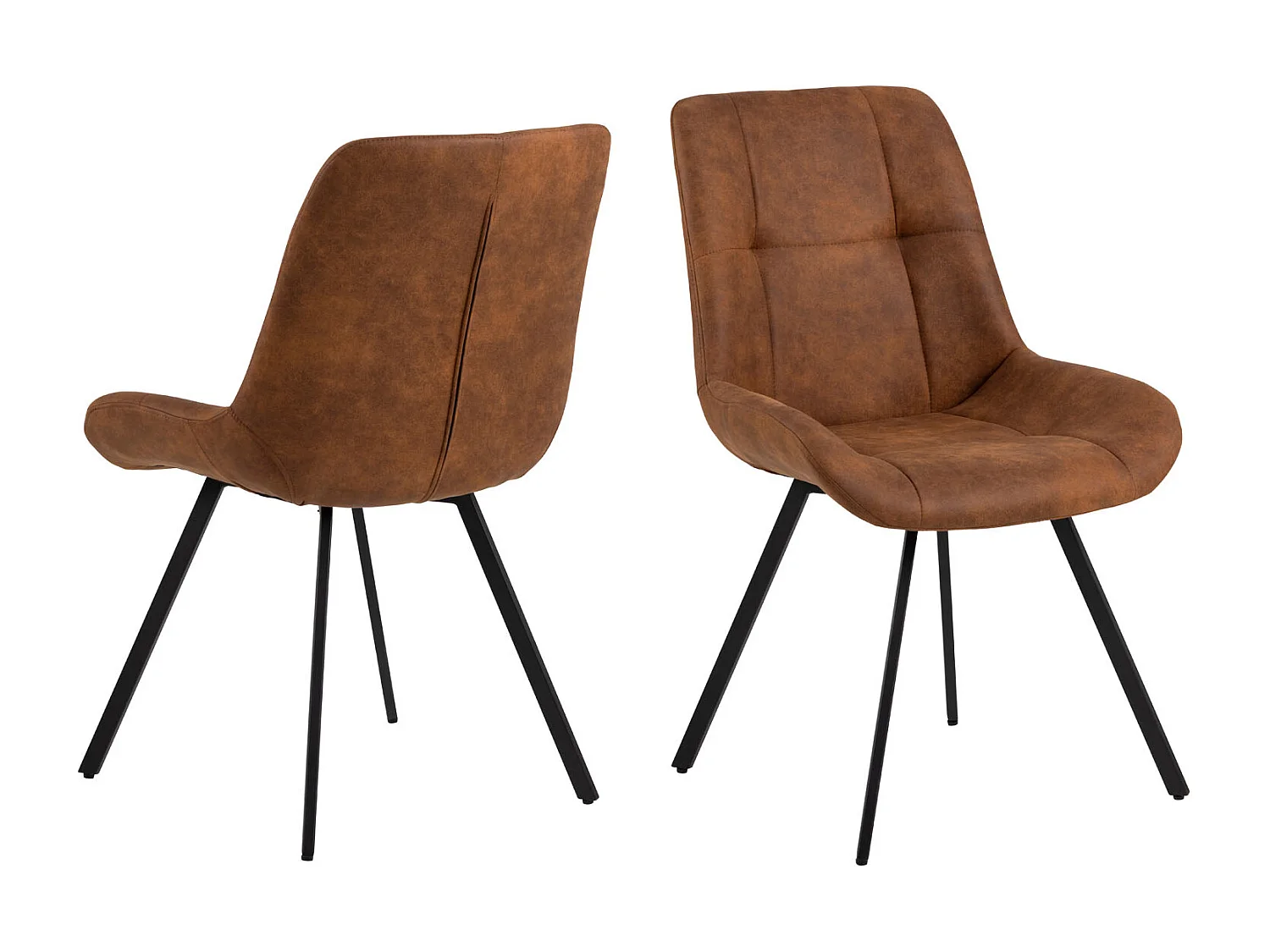 Waylor eetkamerstoel bruin.