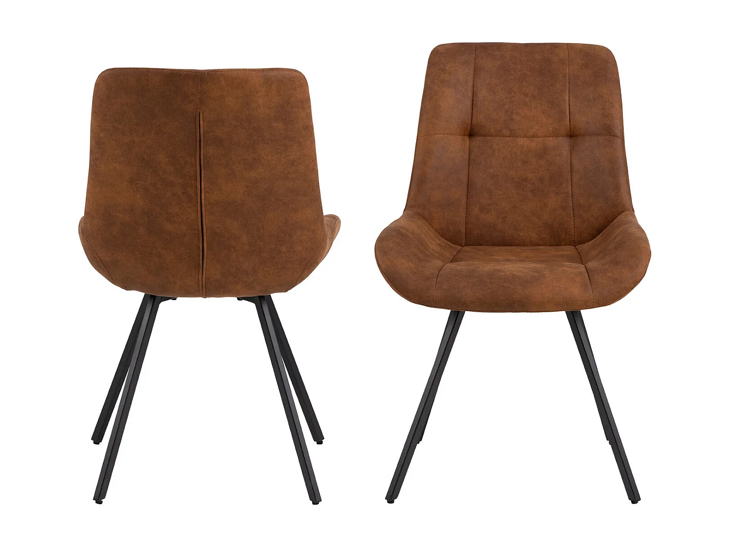 Waylor eetkamerstoel bruin.