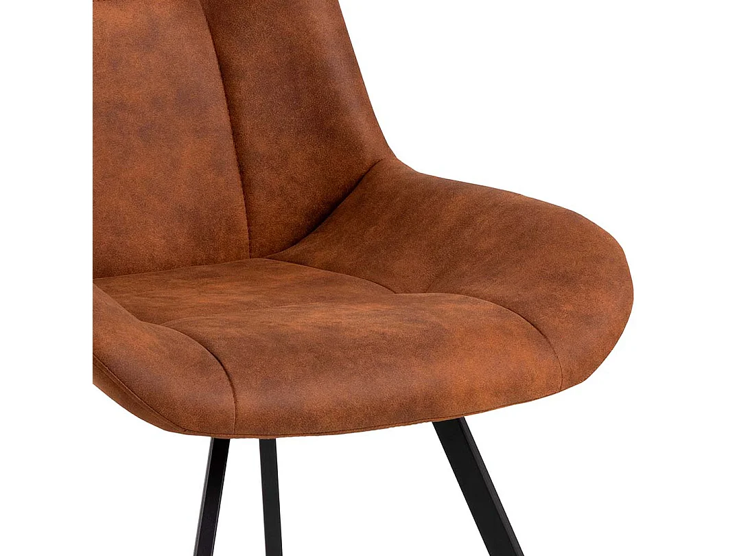 Waylor eetkamerstoel bruin.