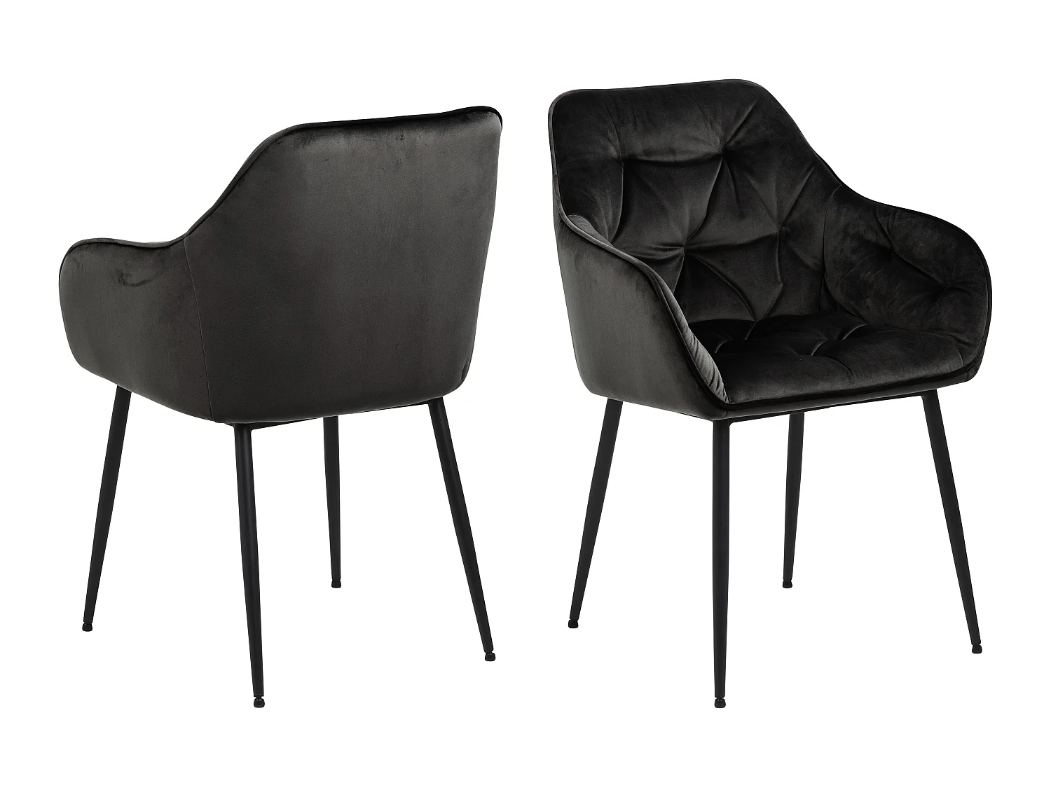 Bruks Chaise de salle à manger avec accoudoirs, marron.