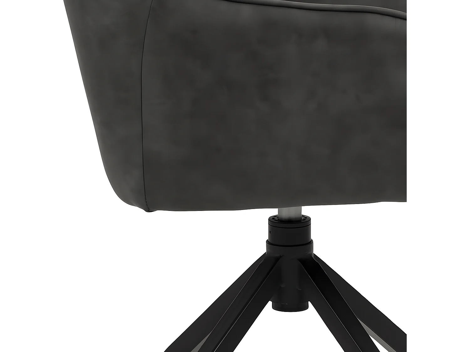 Brenny eetkamerstoel met armleuningen en draaifunctie grijs.