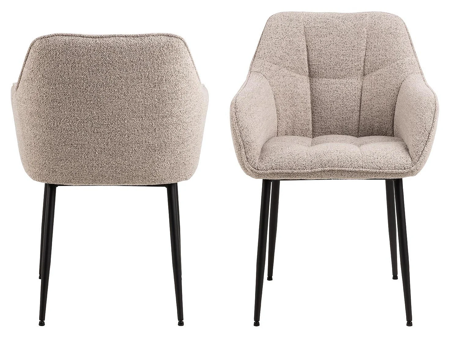 Brady eetkamerstoel med armleuningen beige.