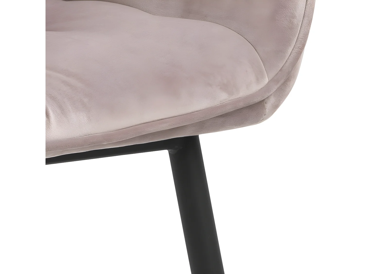 Bruks Chaise de salle à manger avec accoudoirs, rose.