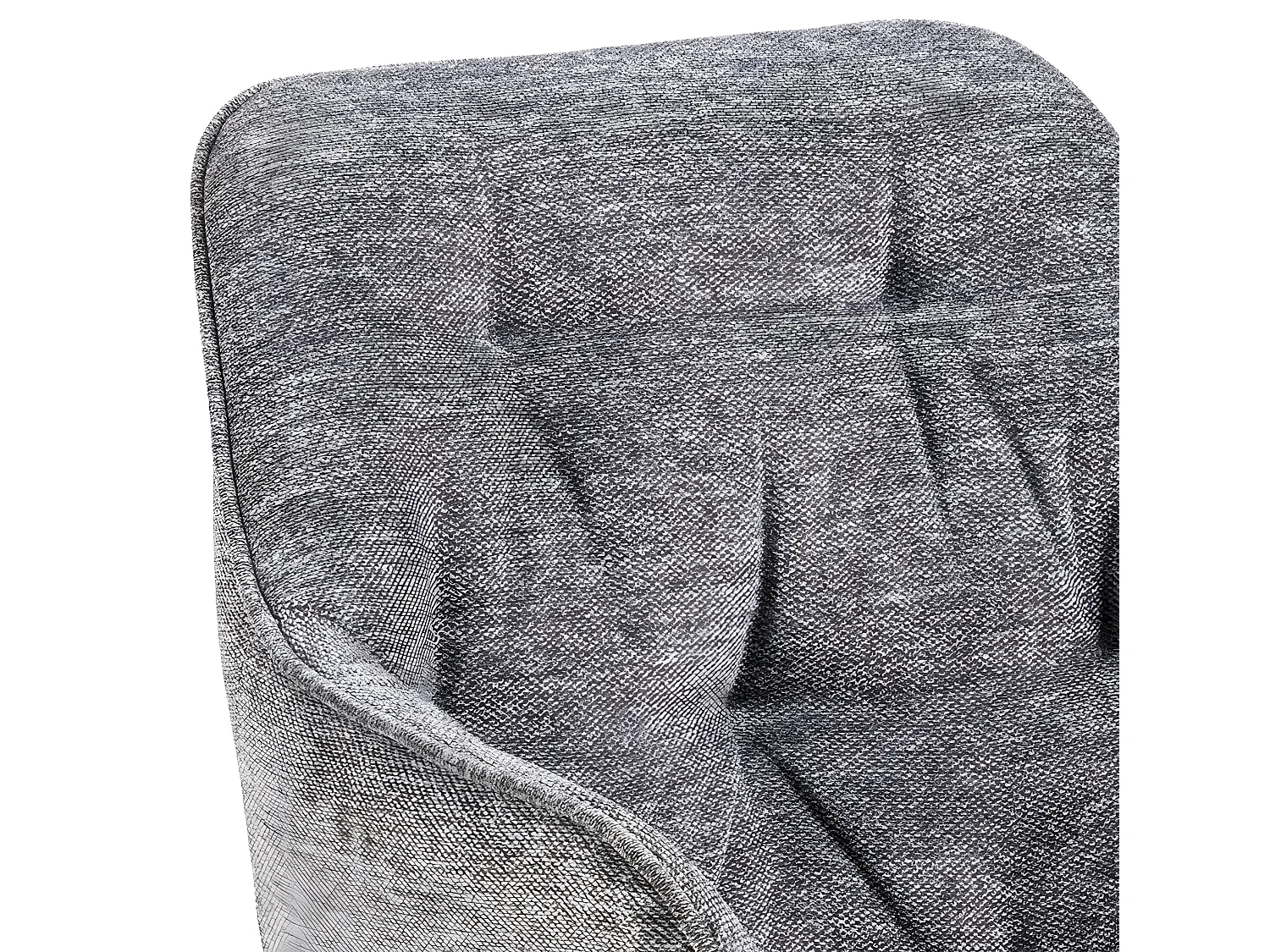 Brooke Chaise de salle à manger avec accoudoirs, gris.