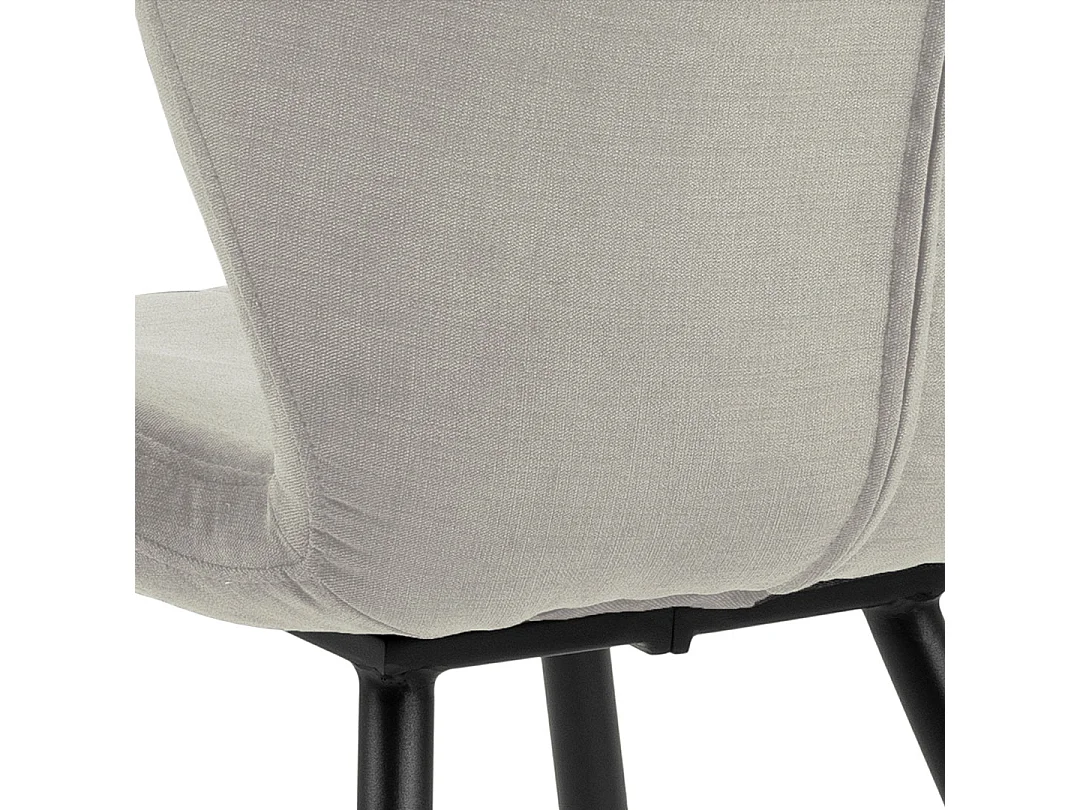 Petri Chaise de salle à manger, beige, noir.