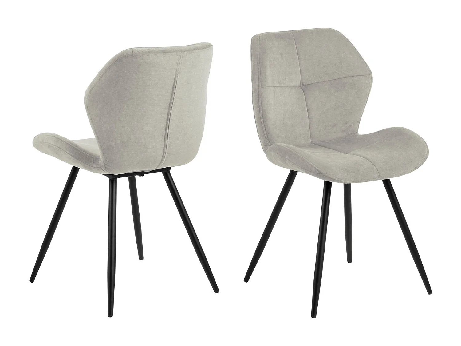 Petri Chaise de salle à manger, beige, noir.