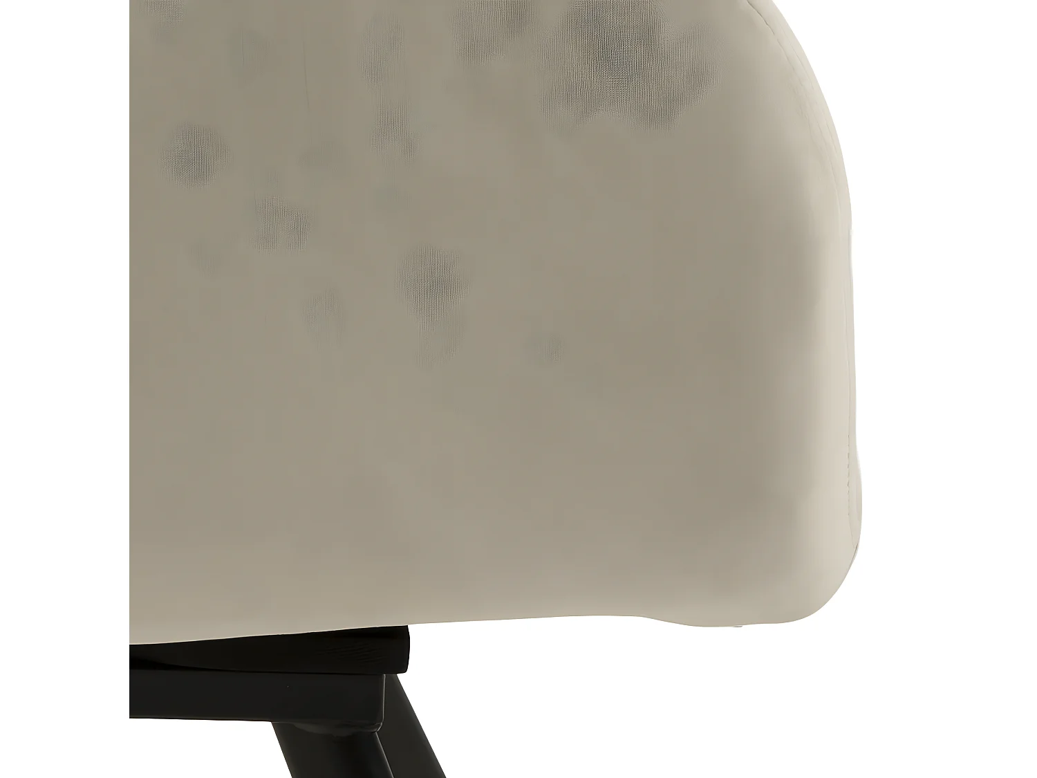 Lola Esszimmerstuhl mit Armlehnen und Rücklauf, Velour braun.