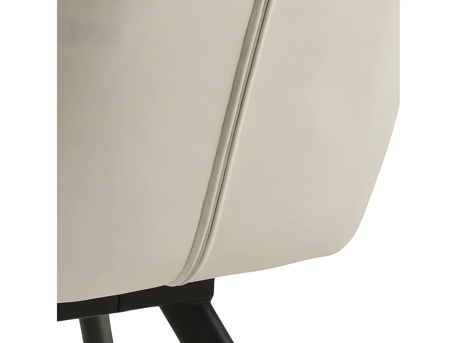 Lola Chaise de salle à manger avec dossier et accoudoirs, velours marron.