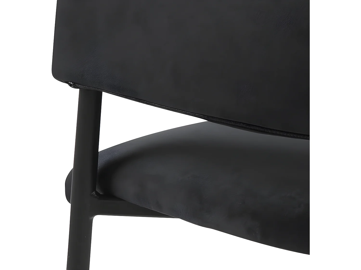 Lisa Chaise de salle à manger avec accoudoirs, noir.